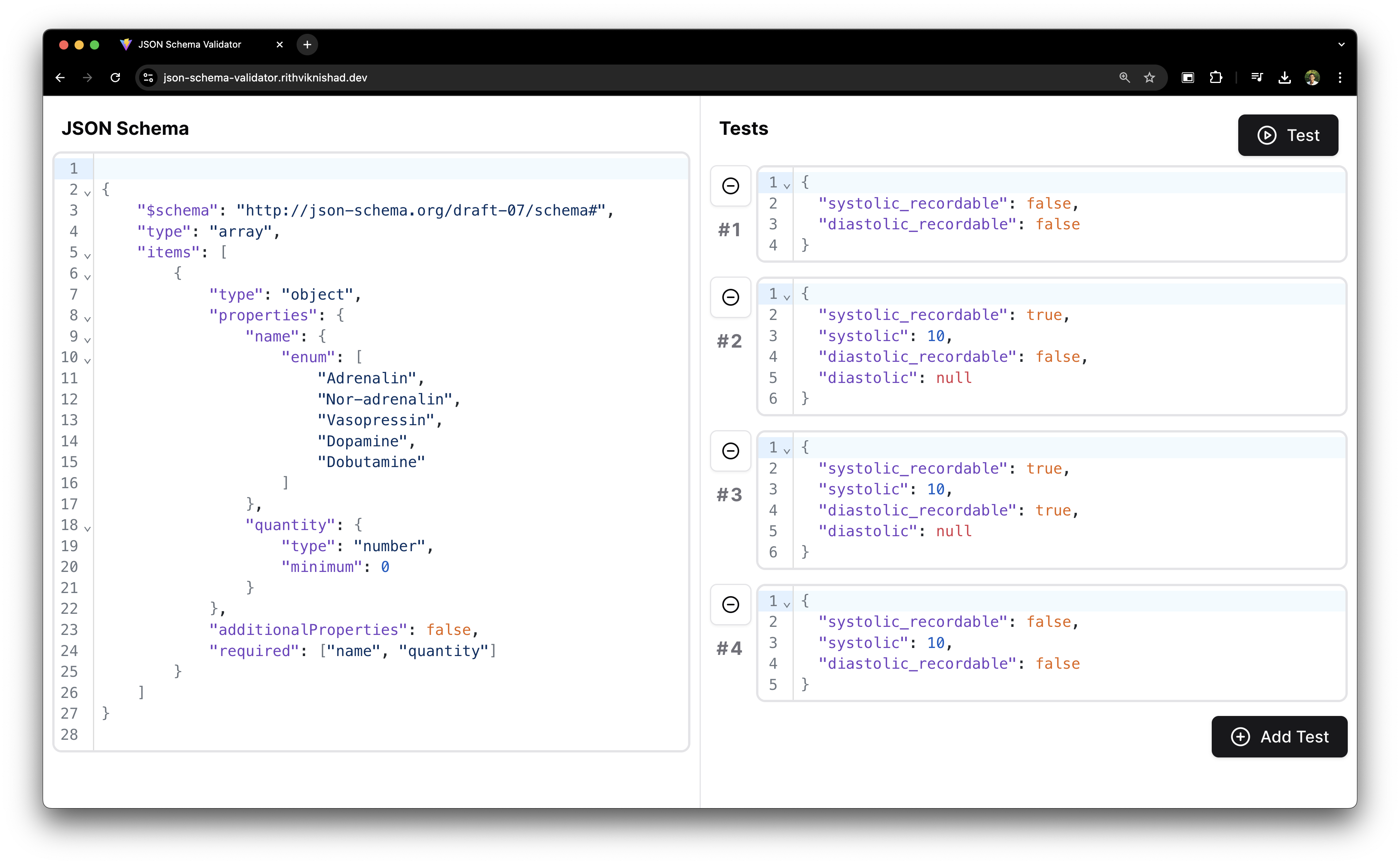 JSON Schema Validator